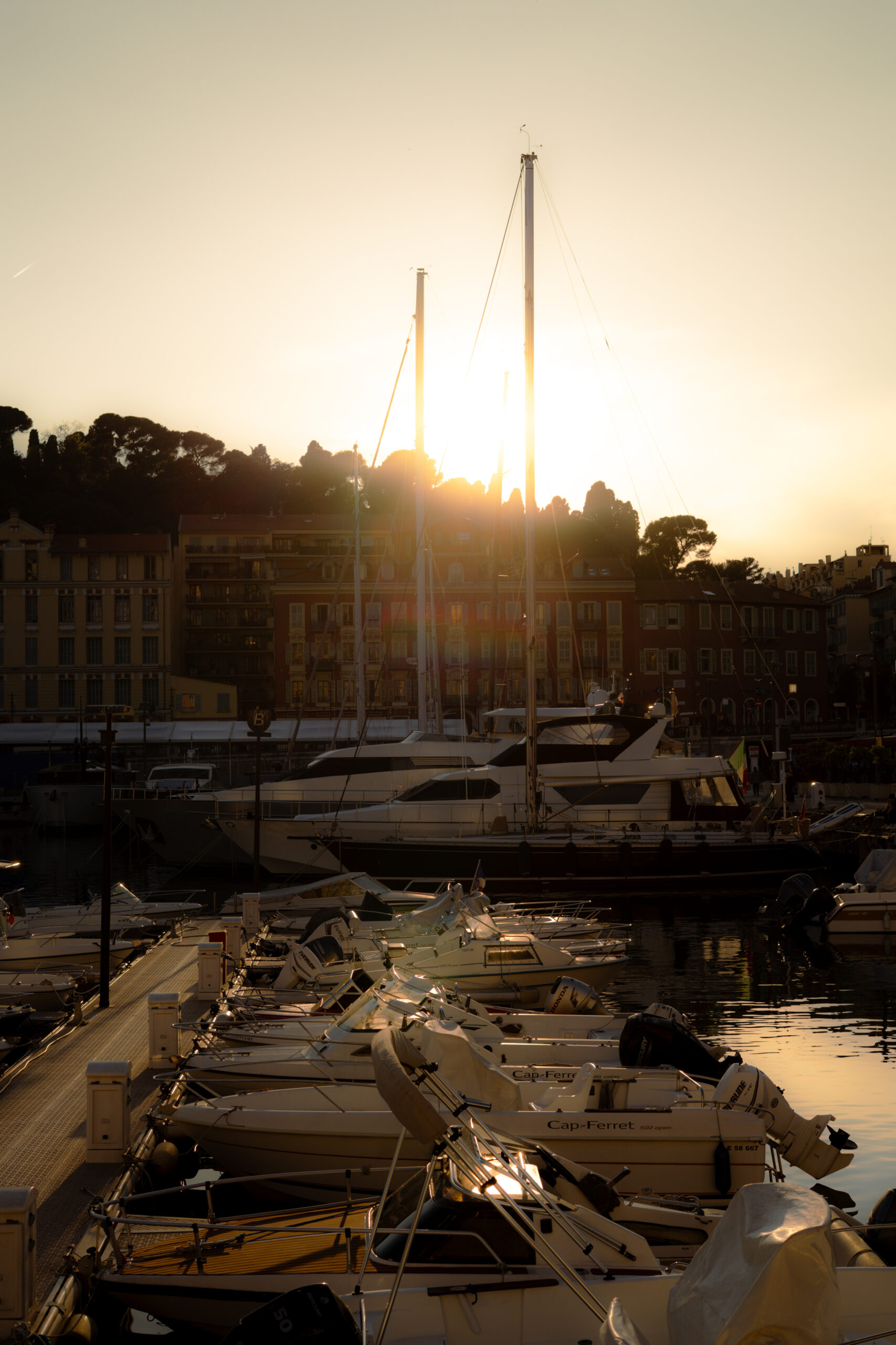 Sunset over the Port of Nice, France - French Riviera Travel Guide
