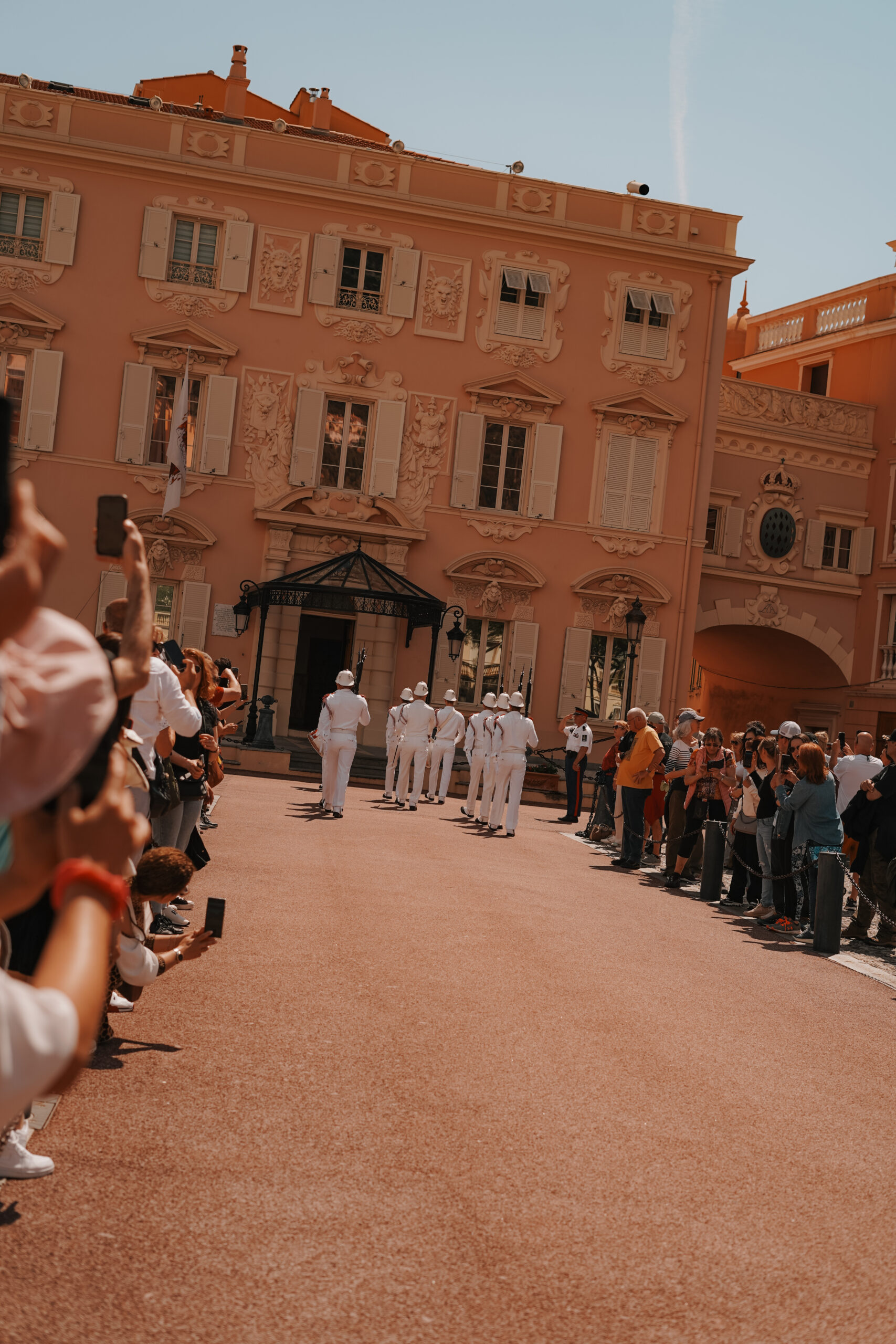 Changing the guard in le Palais - City Guide to Monaco