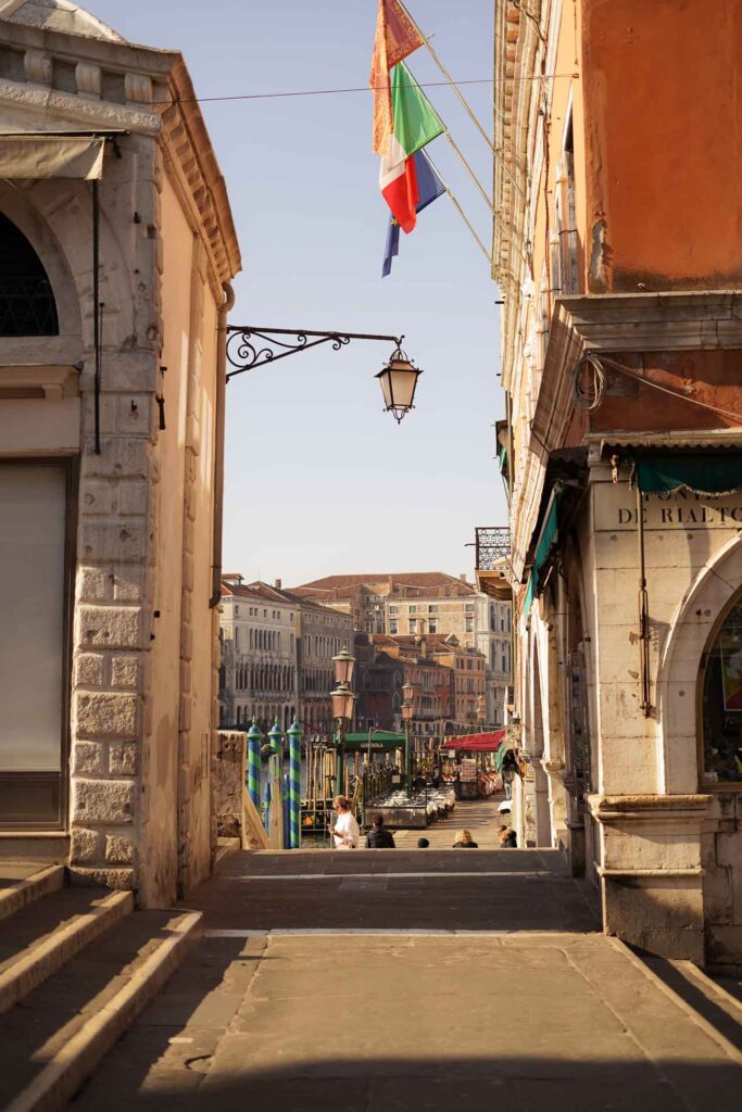 The Rialto Bridge with the morning Light