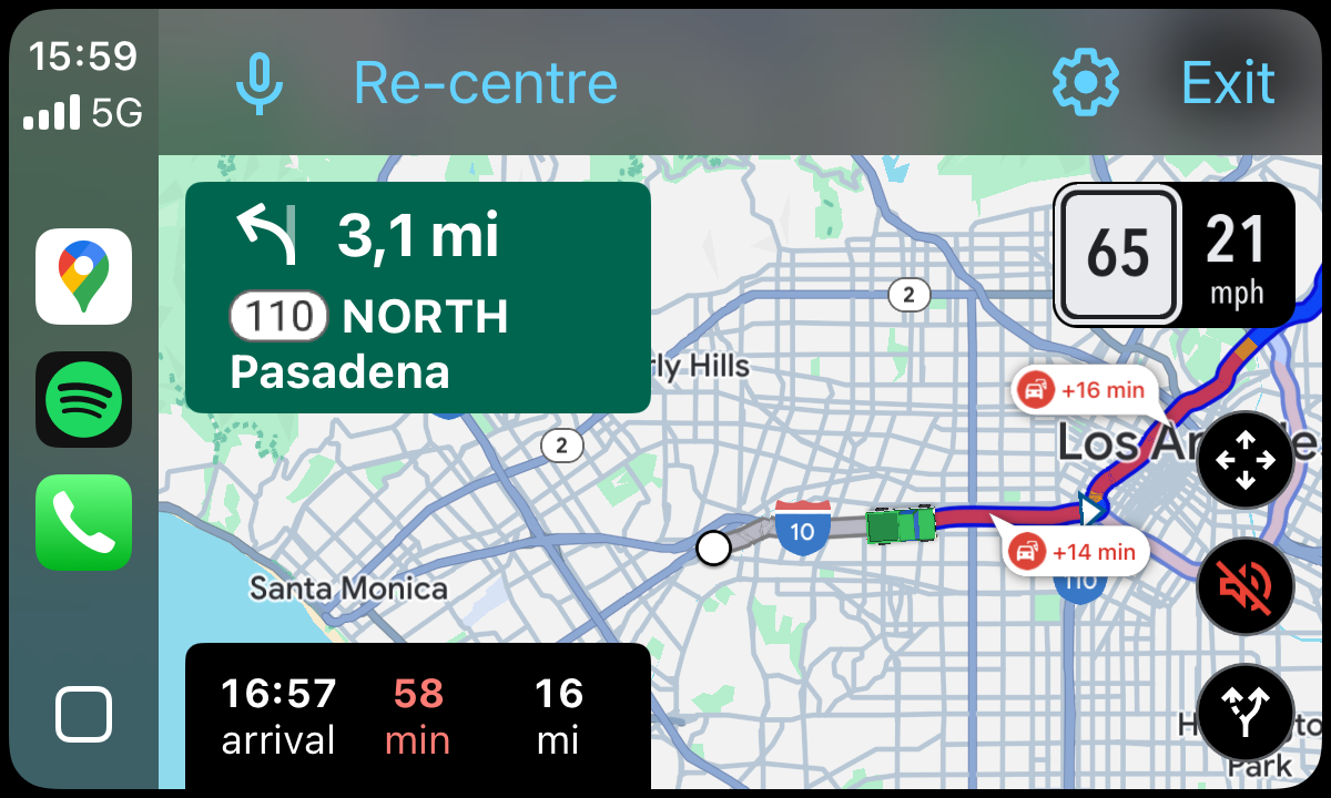 Los Angeles Trafic is No Joke - Map in LA