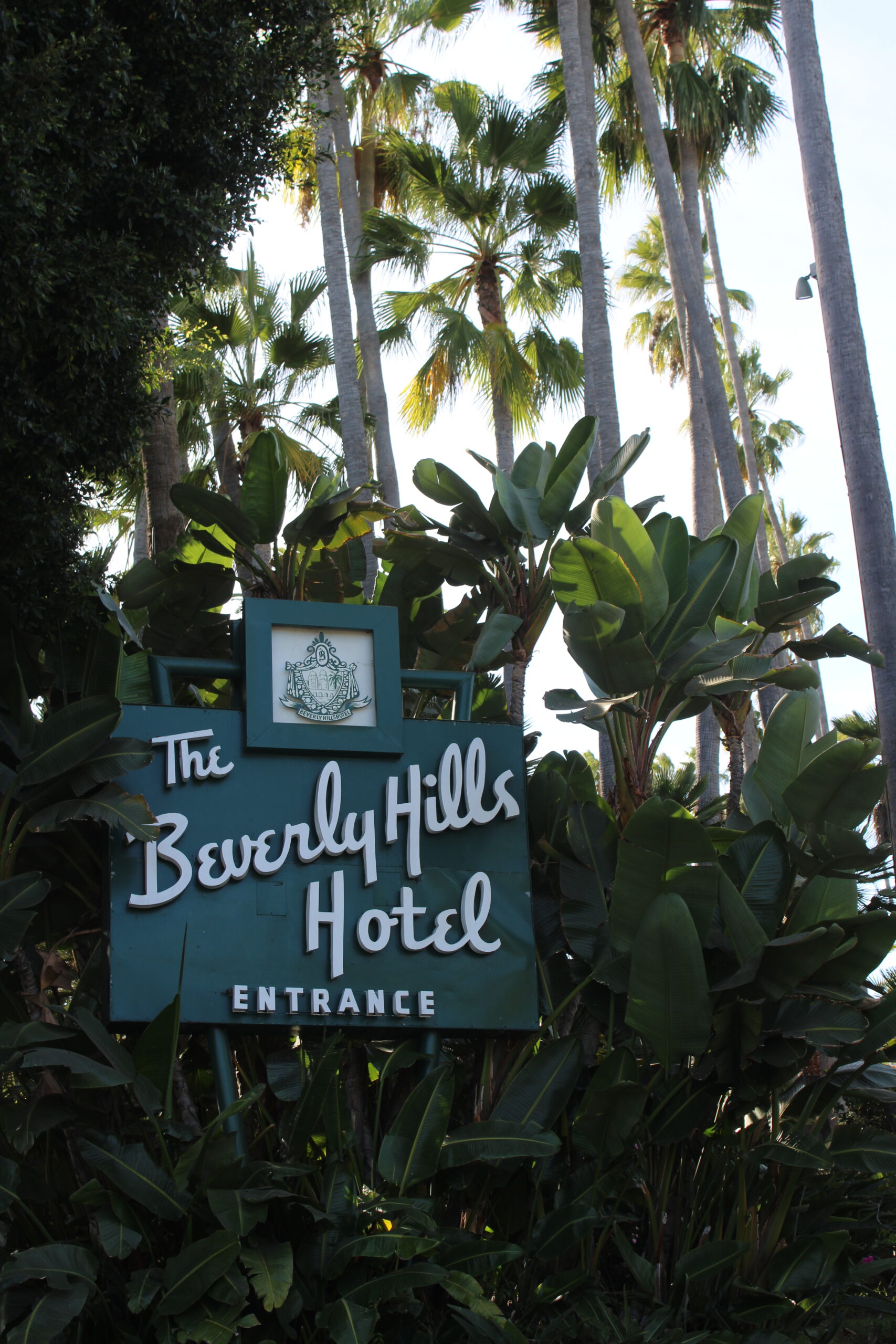 The famous Beverly Hills Hotel with its pink interior